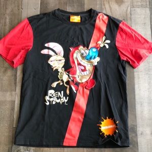 Nickelodeon Ren & Stimpy embroidered short sleeve T-shirt